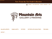 Tablet Screenshot of mountainartsgallery.com